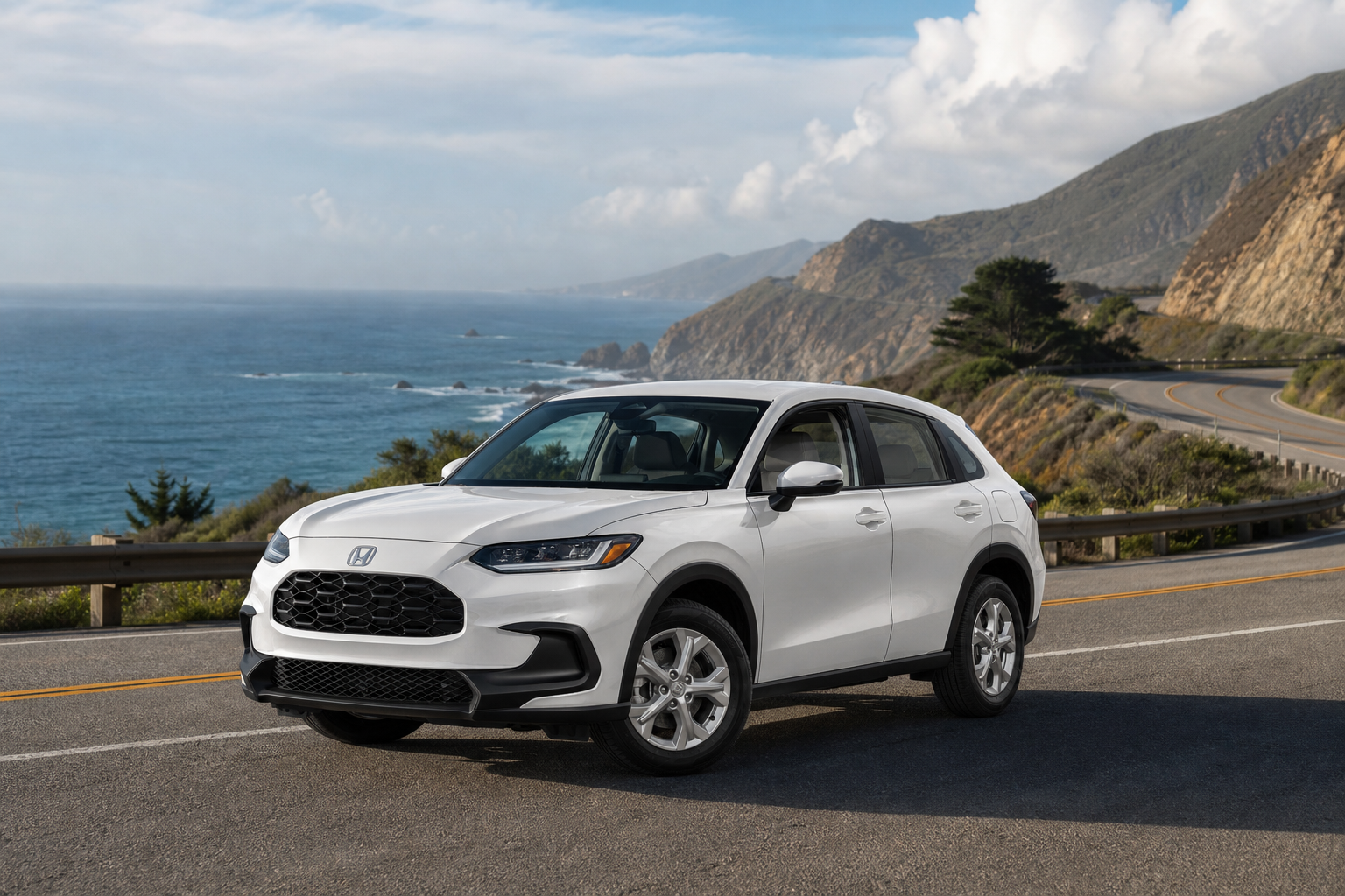 2027 Honda HR-V LX AWD in Platinum White Pearl