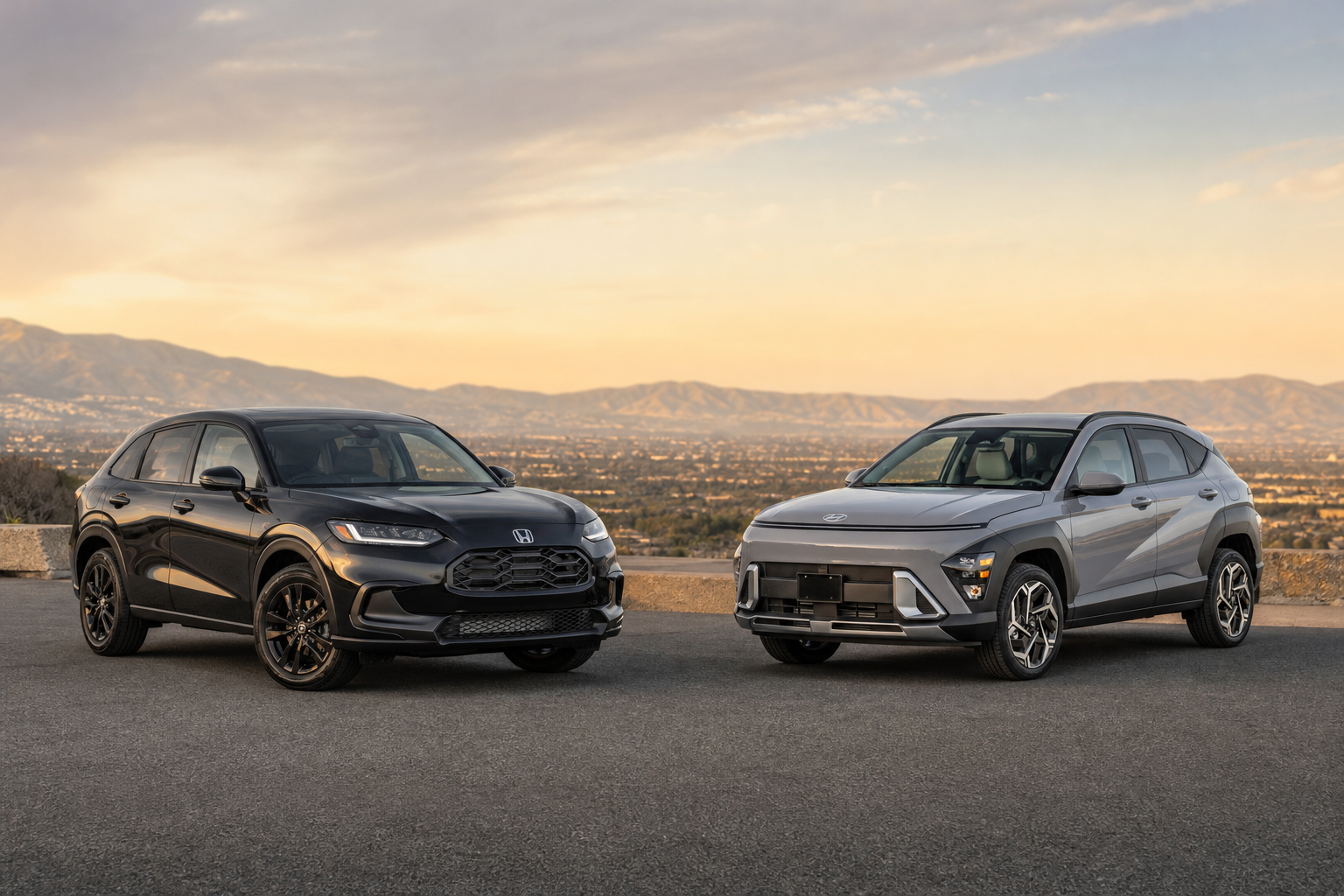 Honda HR-V Sport FWD vs Hyundai Kona SEL Premium FWD